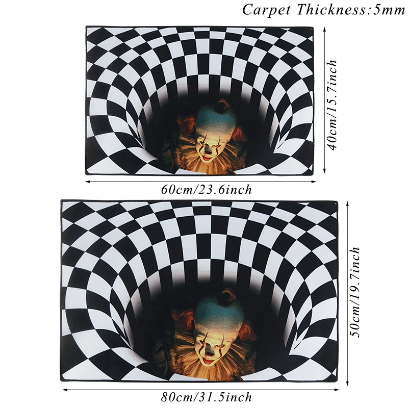 3D Halloween Clown DoorMat 5 | 3D Halloween Clown DoorMat 5
