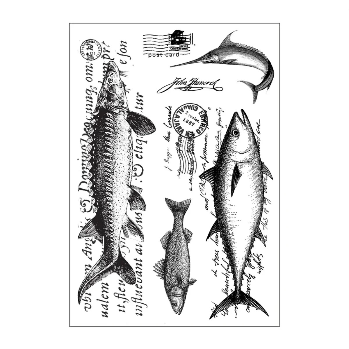 11*16cm Vintage Style Sewing Machine Figure Sailboat Clear Seal Silicon Rubber Stamp for Planner Card Making Album Art Supplies