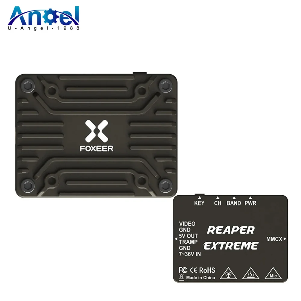 

Foxeer Reaper Extreme 2.5W 5.8G 40CH Pitmode 25mW 200mW 500mW 1.5W 2.5W Adjustable FPV VTX 2-8S 20X20mm for FPV Long Range