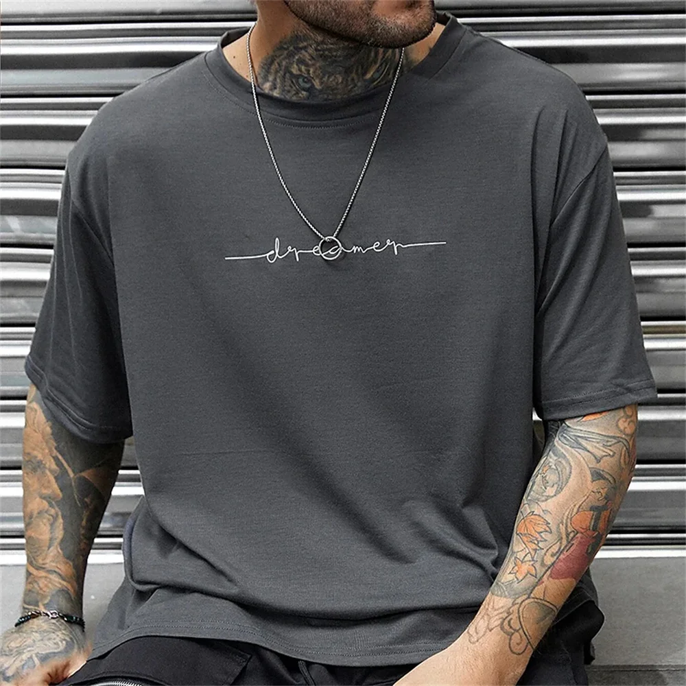 Simple Summer Men's T-shirt High-quality Men's Top Everyday