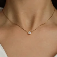 Gold Plated Stainless Steel Dainty Minimalist Necklace