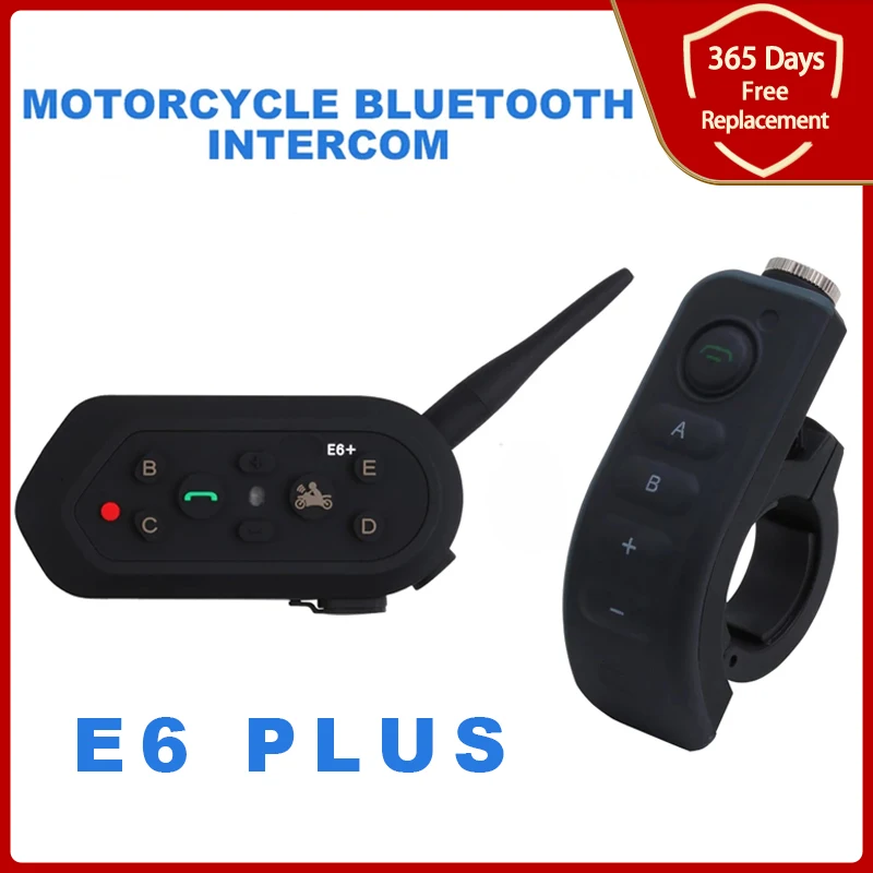Ejeas E6 Plus Motorcycle Helmet Headset Bluetooth Communicator