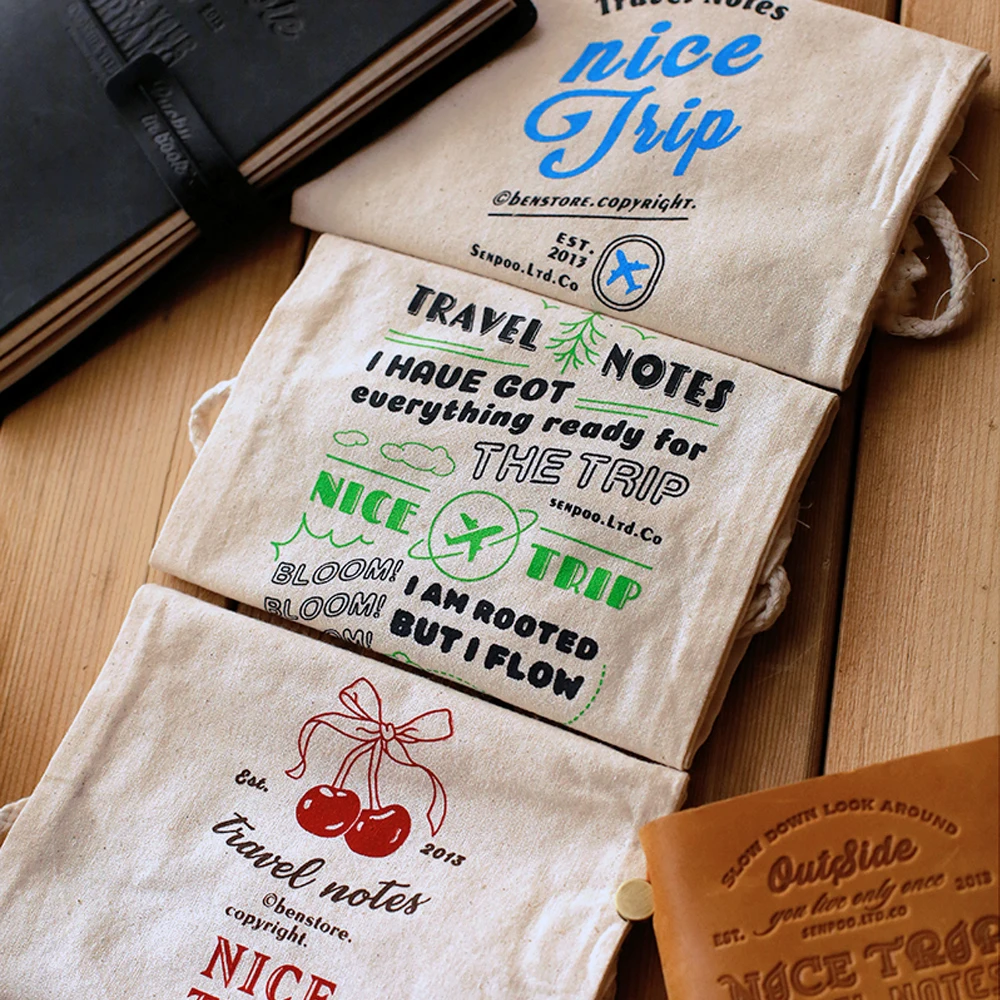 Stationery Storage Box Fromthenon Traveler Notebook Journal Storage Bag A6 A7 Loose Leaf Standard Notebook Planner Drawstring Stationery Storage Bag