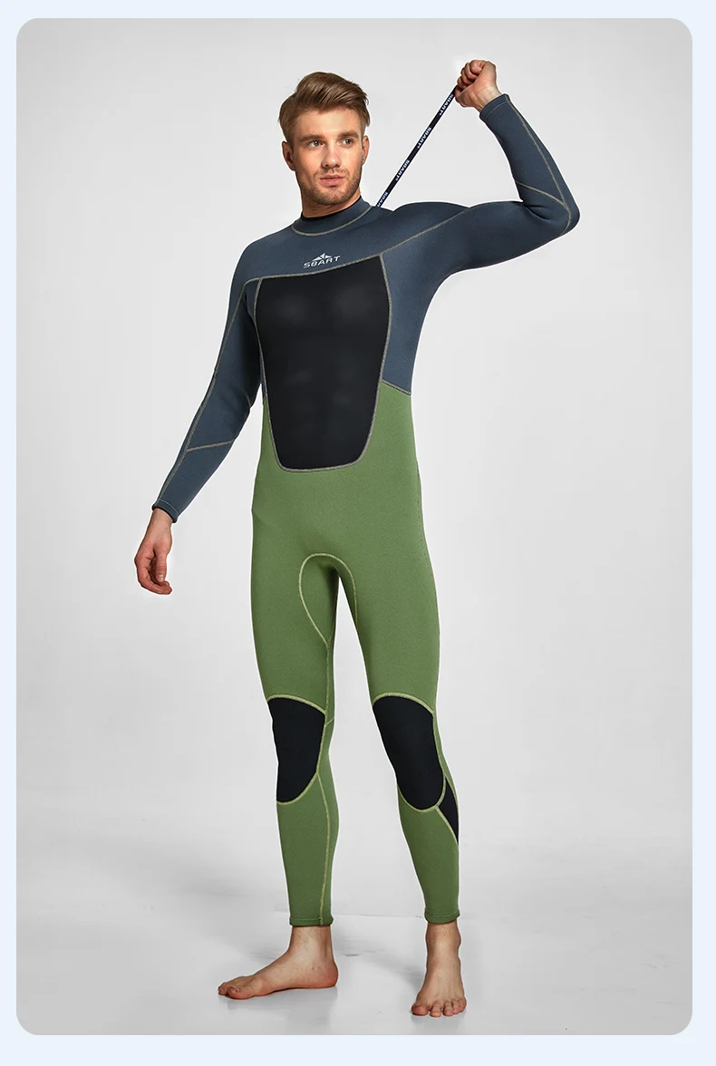 Men Wetsuit 3mm Neoprene Surfing Scuba Diving Snorkeling Swimming Body Suit Surf Kitesurf Clothes Equipment