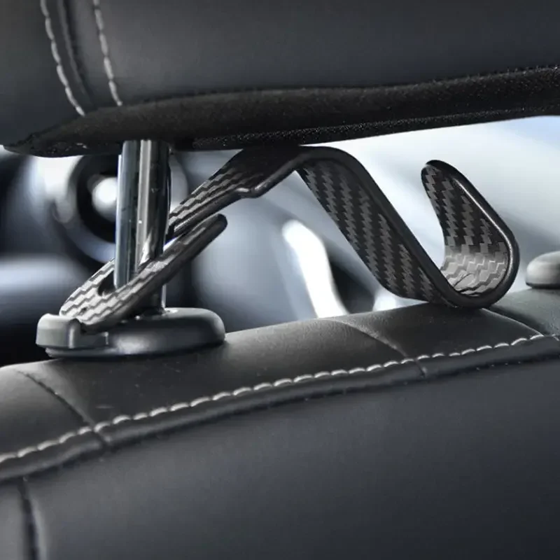 

2PCS Pack Hooks Creative for Bags Car Clips Front Seat Headrest Organizer Holder Auto Fastener Hanger Storage Interior Accessory