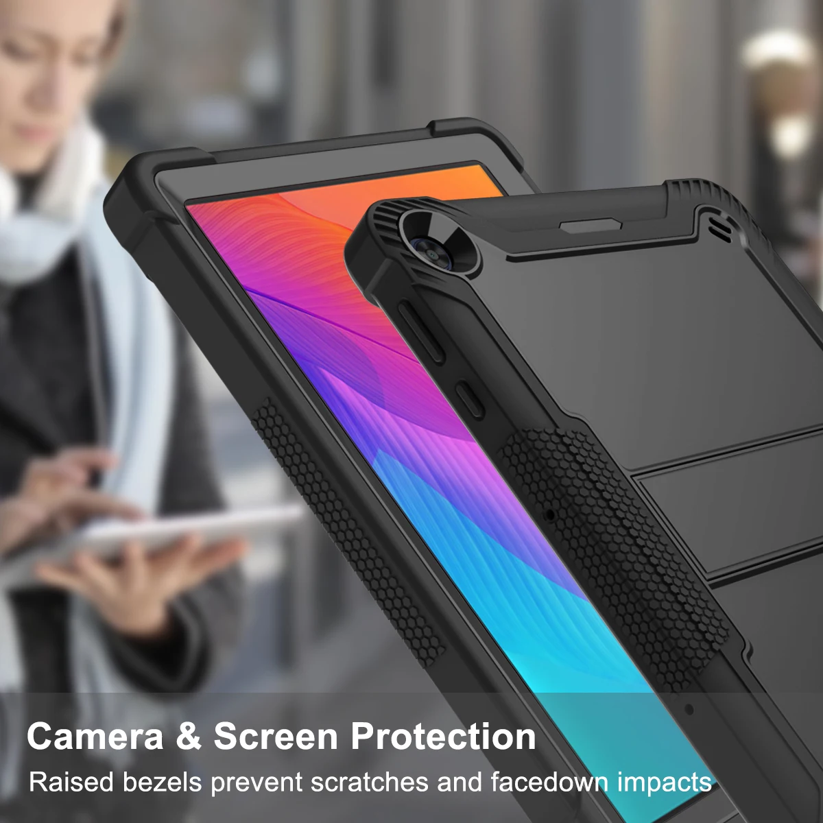 Estojo para Huawei Matepad T10s Ags3-w09 Ags3-l09 Al00 Ags3k-l09 W09 Resistente à Prova de Choque Áspero Matepad T10 Agr-w09 Agr-l09 Coque - Imagem 5