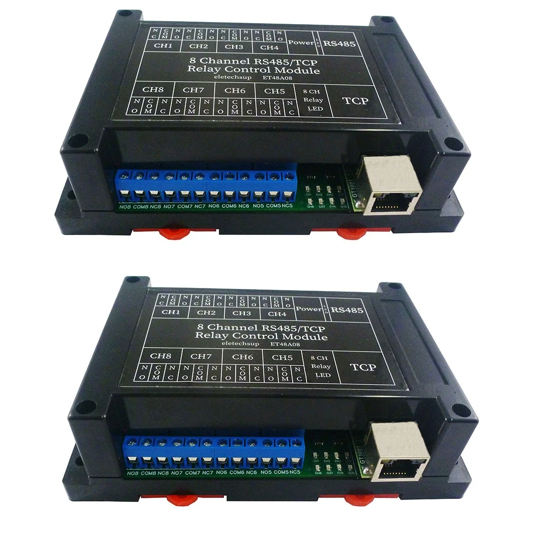 2pcs Relay Network Switch Modbus Mqtt Tcp Udp  Http Rs485