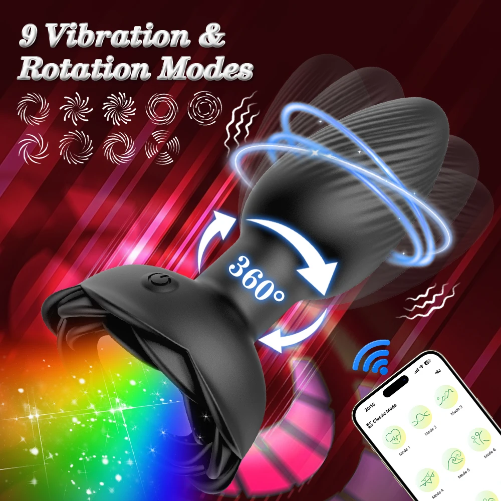360 Rotation Anal Plug Vibrator Butt Plug mit Fernbedienung Männer Prostata-massagegerät Buttplug Erwachsene Sex Spielzeug für Frauen Männer Homosexuell 18 + 1