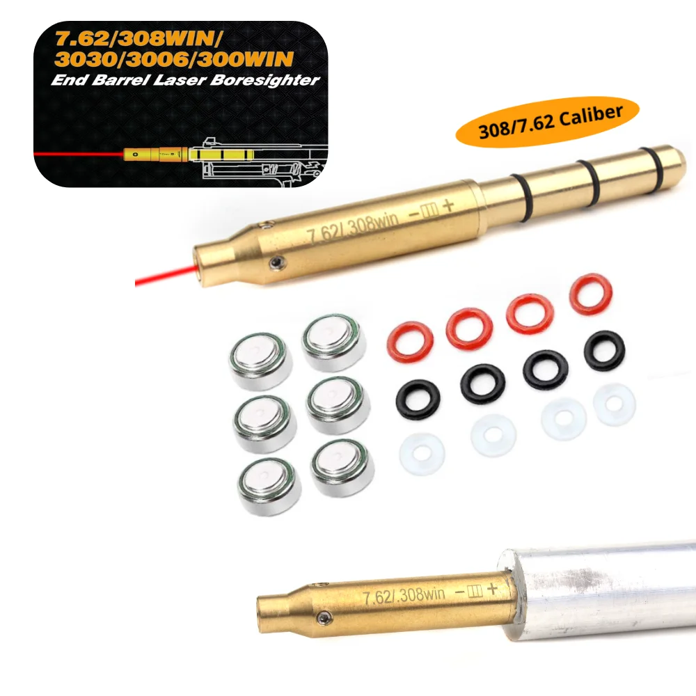.22lr Laser Bore Sight 223 .17 .177 308 Laser Boresighter 38SPL 45ACP 9MM Collimator