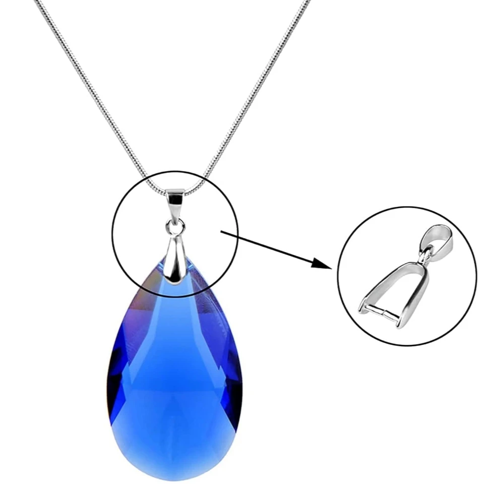 Stainless Steel Pendant Pinch Clip Bail Clasp Closure