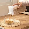 Kitchen Transparent Sealed Jar Plastic Household Cereals Grains Storage Box Hermetic Cans Organizer Bulk Classified Container 4