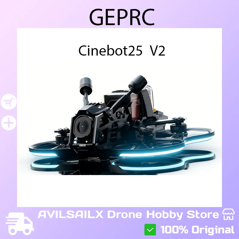 GEPRC Cinebot25 V2 O4 Pro 2.5인치 FPV 드론 실내외 시네마틱..
