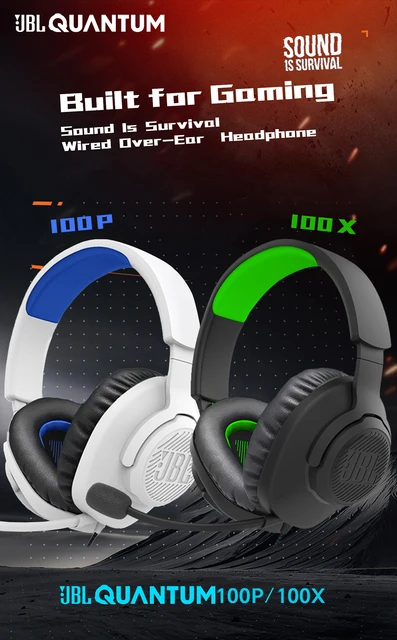 100% Original JBL Quantum 100P/100X Gaming Headphones With Built - Technical View