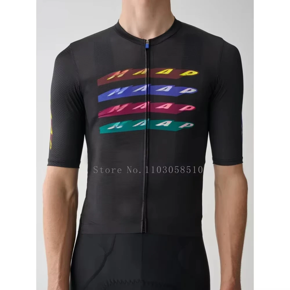 new Cycling Jersey for Men short Sleeve Pro Team MTB Road Bike Clothing Breathable Bicycle Shirts Mountain Bicycle Clothing