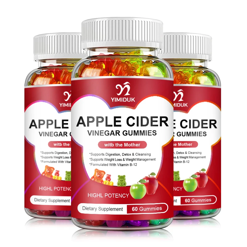 Apple Cider Vinegar Gummies Weight Loss Gummies Reduce Anxiety and Pressure Apple Cider Gummy Vitamin B12 Supplement