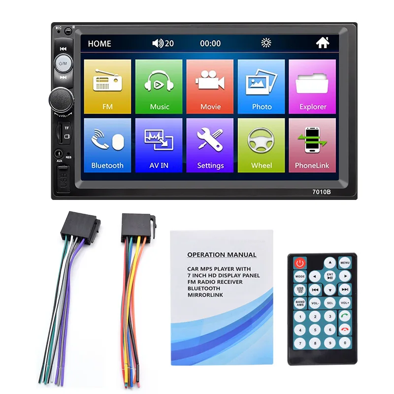Car Multimedia Player with FM Bluetooth MP3 Speaker