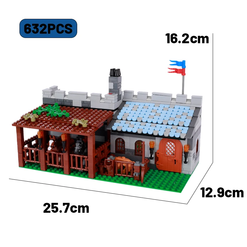 MOC Medieval Castle Series Building Blocks Knight Military City