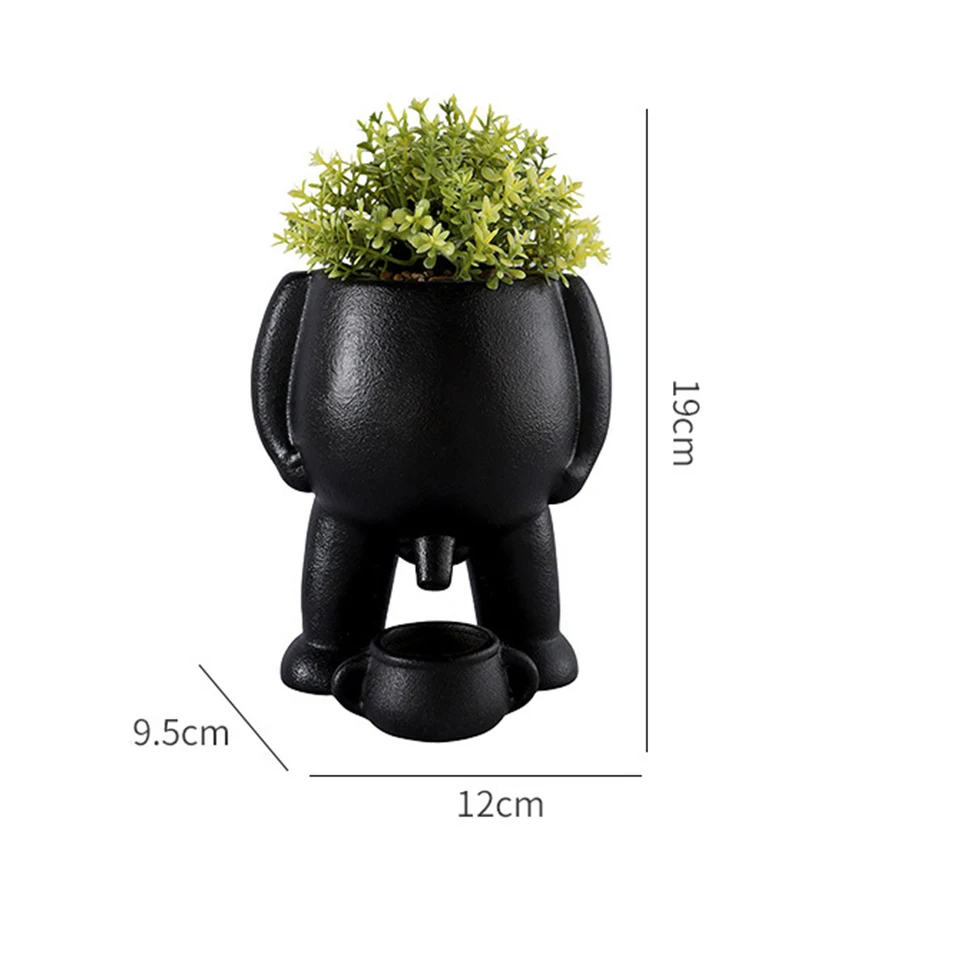 Funny Ceramic Peeing Pot Plant Flower Vase