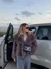 Fall Winter Women Long Sleeved Buttons Faux Fur Coat Fashion Thick Warm Solid Color Women's Casual Jacket 2024 Lady Street Coats 2