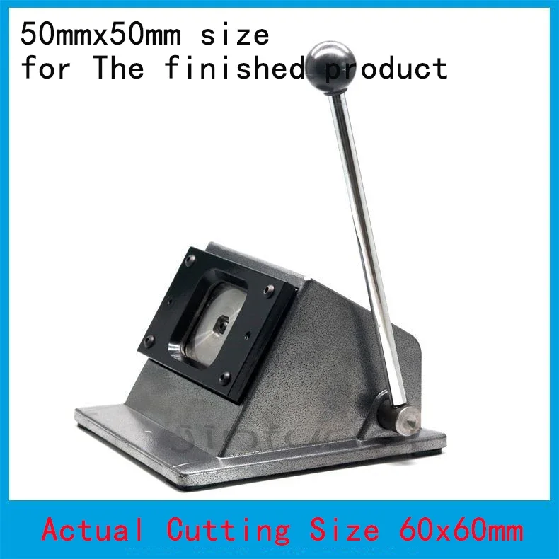 50mm Square Paper Cutter Actual Cutting Size 60mm Punch Button Hand Press Square for Button Making Scrapbooking Paper Crafting paper cutter paper punch