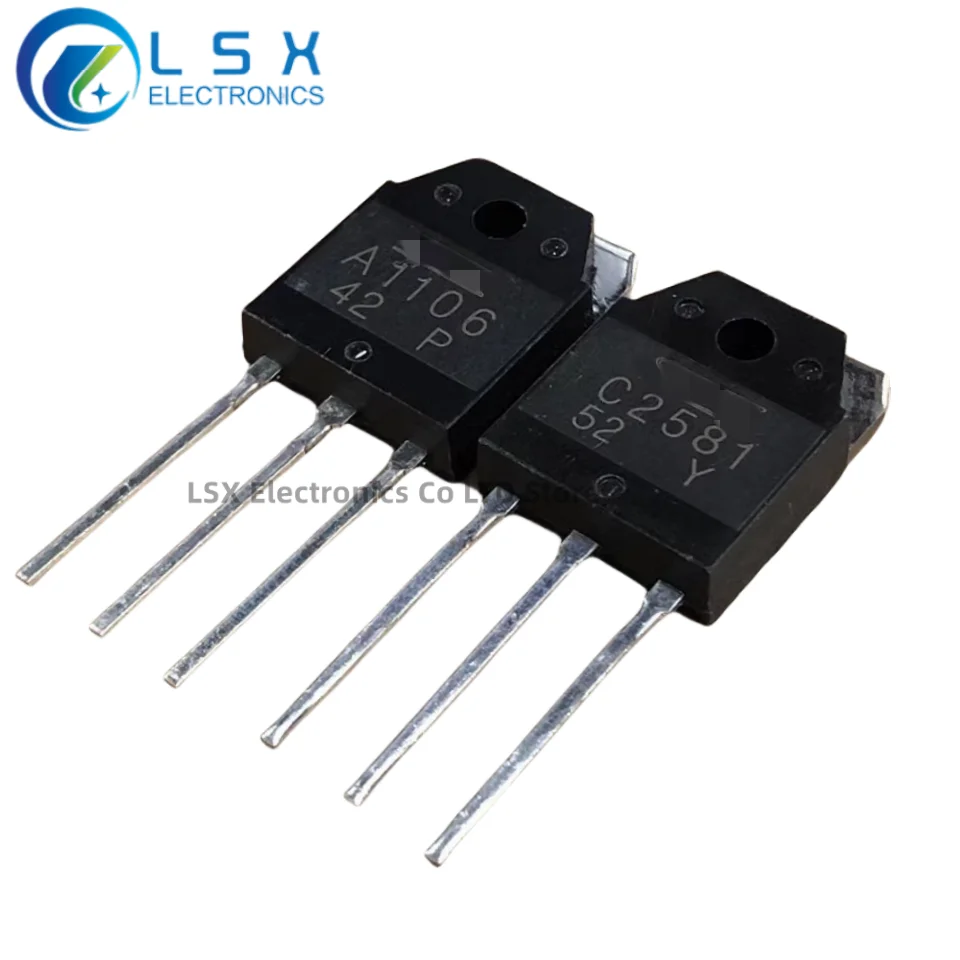 5Pairs(10PCS) 2SA1106 A1106 2SC2581 C2581 2SA1105 2SC2580 2SA1104 2SC2579 TO-3P AUDIO POWER AMPLIFIER