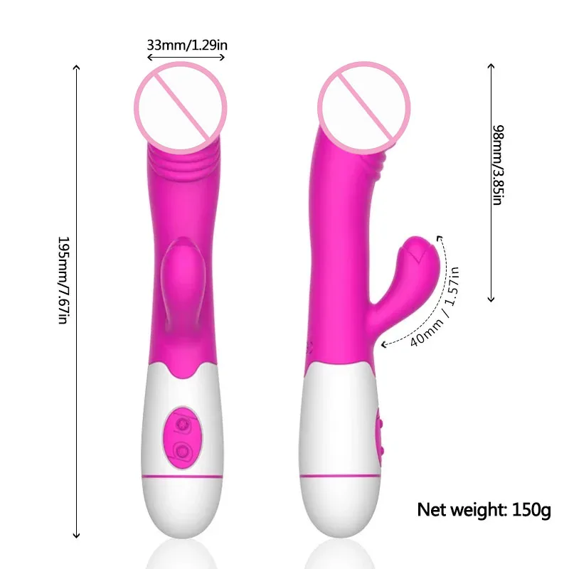 Sex Toys 30 Speed G-spot Vibrator Vaginal/Clitoral Massager Female Sex Toys Adult Sexy Toys Batteries not included