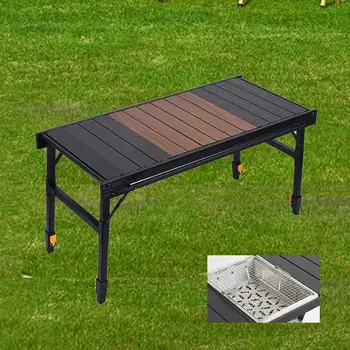 Folding Camp Table with Adjustable Legs 1