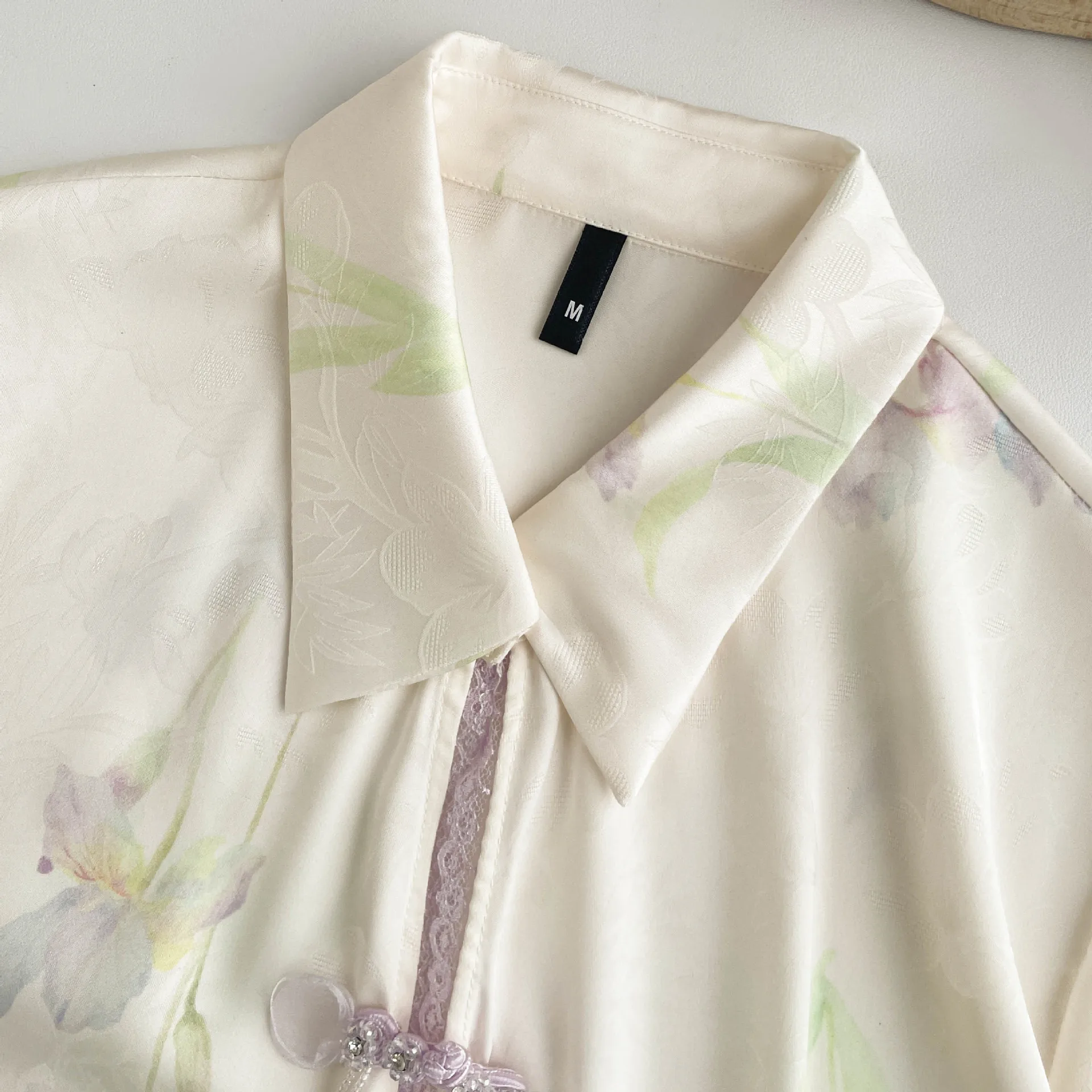 Spring Autumn Satin Pajamas Women's New Sleepwear 3PCS Sexy Lace Printed Home Clothes Suspender Sling Long Sleeved Pants Pijamas