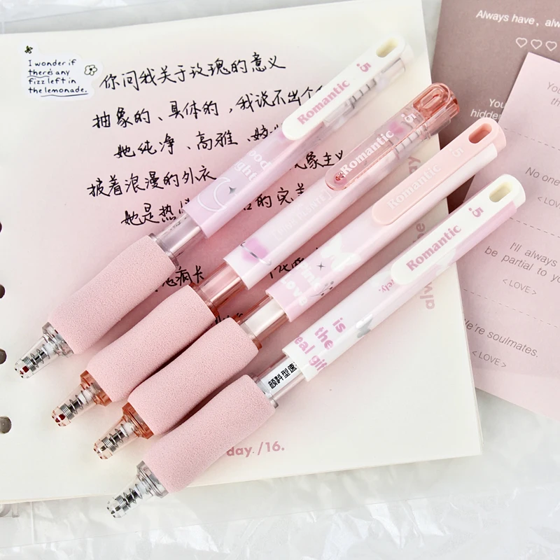 4Pcs Gel Pens, Retractable Gel Pen Quick Dry Ink