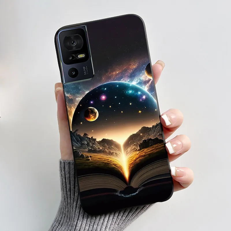 Luxury Cute Cartoon Black Soft Silicone Protective Phone Case