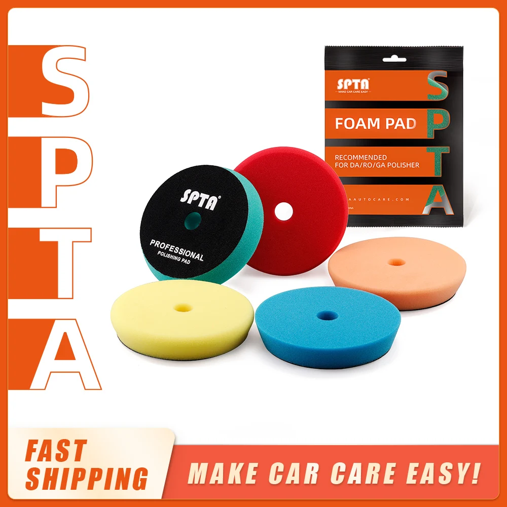 

(Single Sale) SPTA 3"/5"/6" Car T-Shape Spong Buffing Polishing Pad Flat Polisher Pad Removes Scratche For Polishing/Waxing