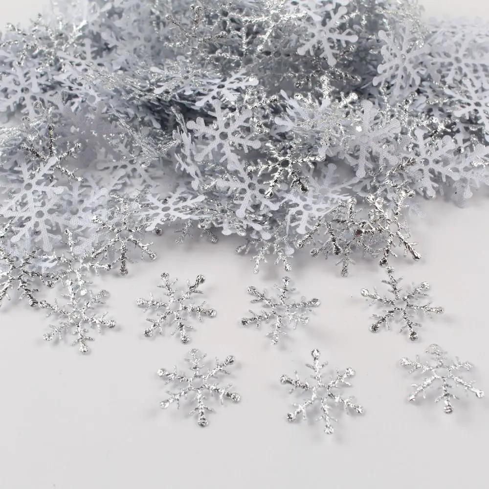 Glitter Christmas Snowflakes Confetti Multi-color Sequins Artificial Snowflakes 1.5cm 2cm 3cm