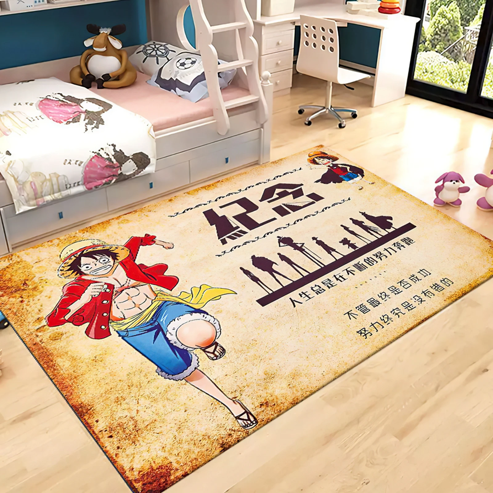 30 Designs Anime One Pieces Characters Luff Area Rugs Room Foot
