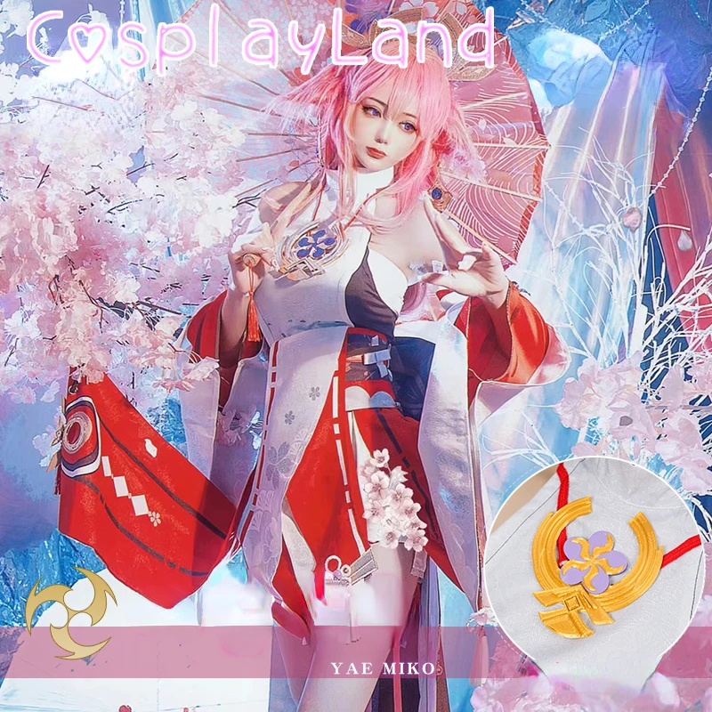 

Game Genshin Impact Yae Miko Cosplay Costumes For Girls Uniform Dress Outfits Halloween Women Suit Sexy Fancy Dress