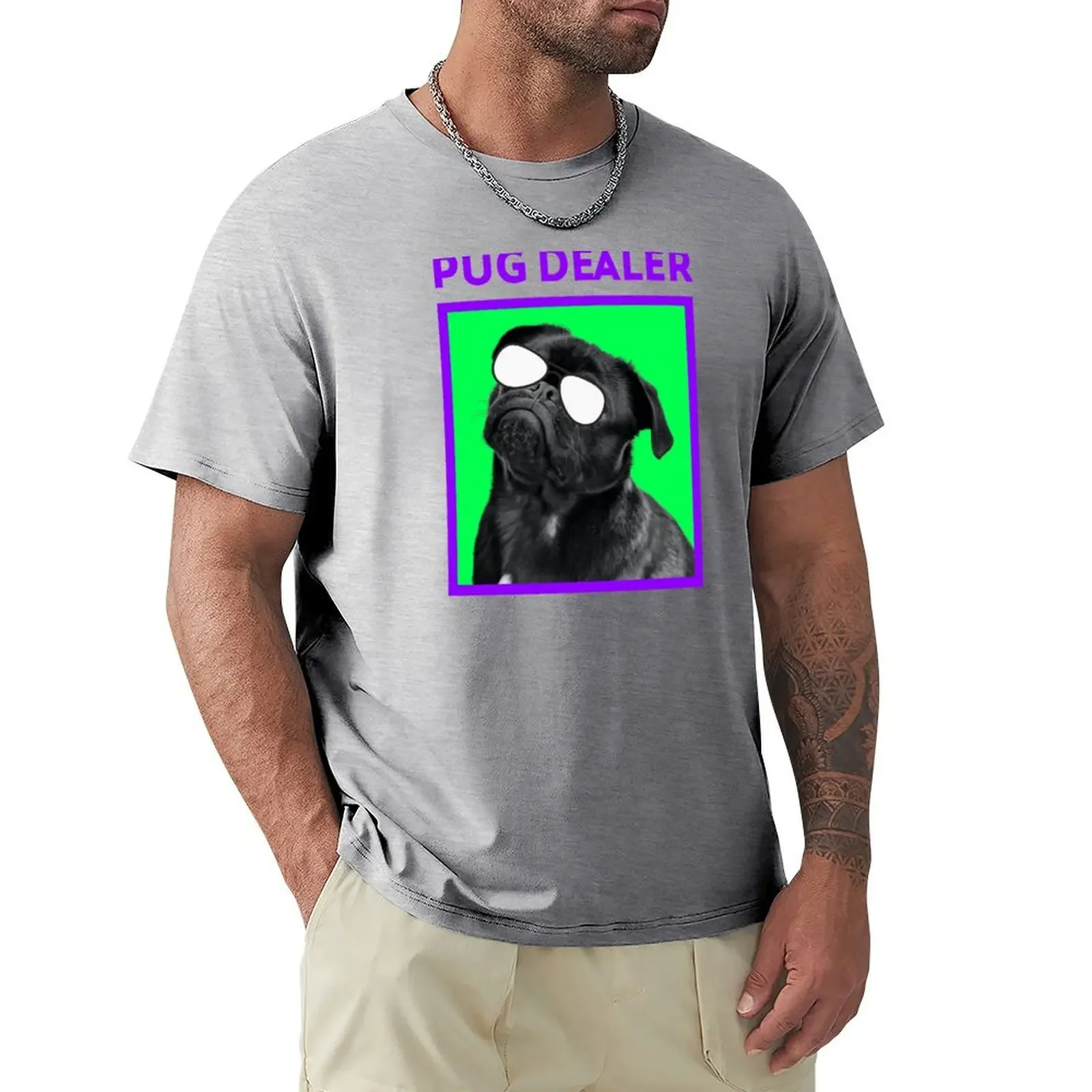 

Pug Dealer T-shirt Short sleeve tee kawaii clothes men clothings