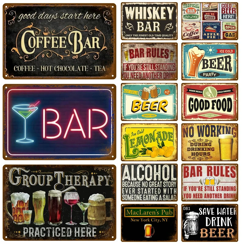 Vintage Retro Metal Wall Sign 1