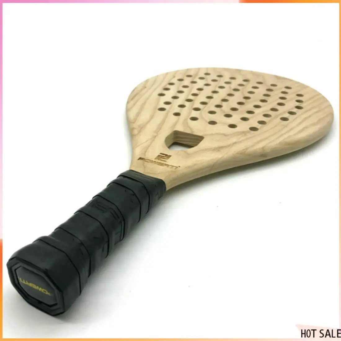 Padel Racket Wood B72A POWERTI Wooden Paddle Racket Beach Tennis Racket Tennis Racquets ...