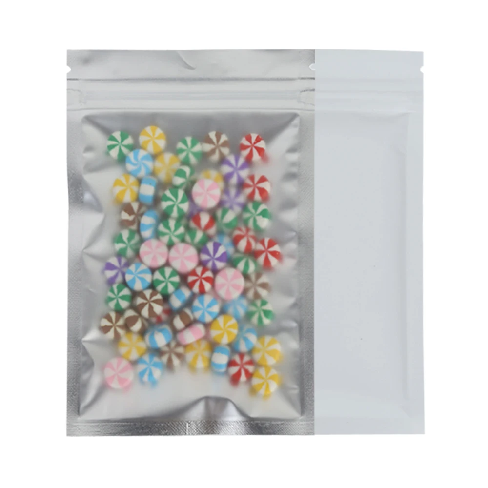 Eco-Friendly Reusable Frosted Mylar Zip Lock Pouches