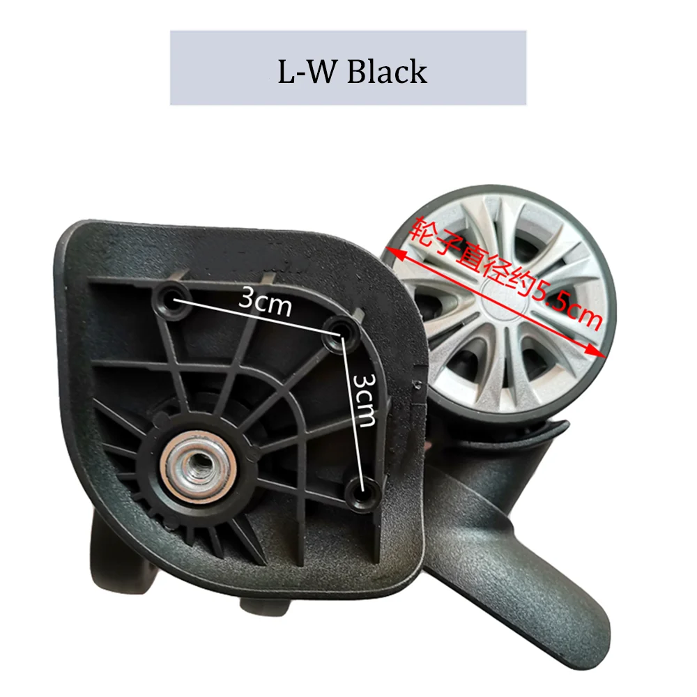 Suitable For Hongying L-R Nylon Luggage Wheel Trolley Case Wheel Pulley Sliding Casters Universal Wheel Slient Wear-resistant