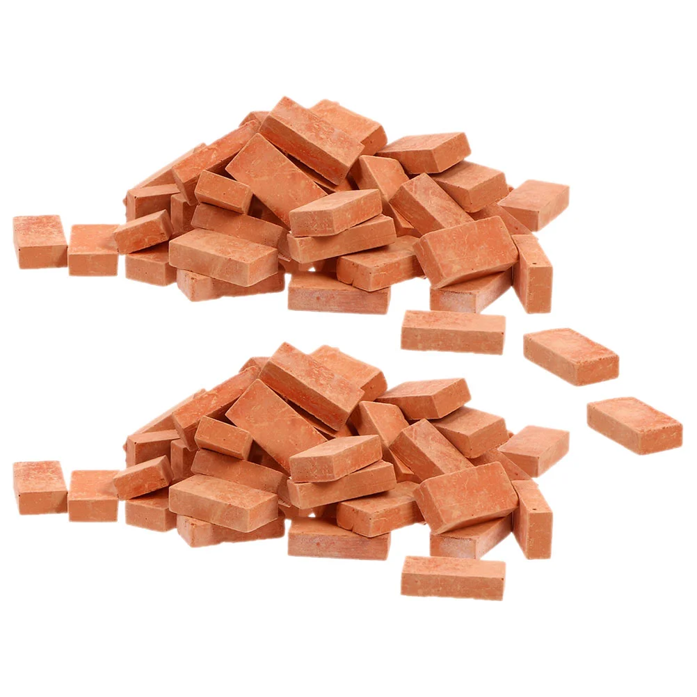 

Mini Bricks Tiny Bricks Miniature Model Brick Wall Small Bricks Realistic Fake Bricks Mini Blocks Dollhouse Garden Crafts