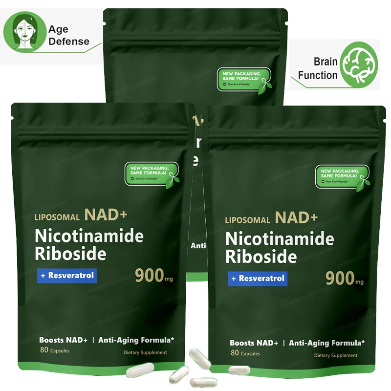NAD+ Resveratrol Supplements NAD+Anti Aging Natural Cell Regeneration Capsules
