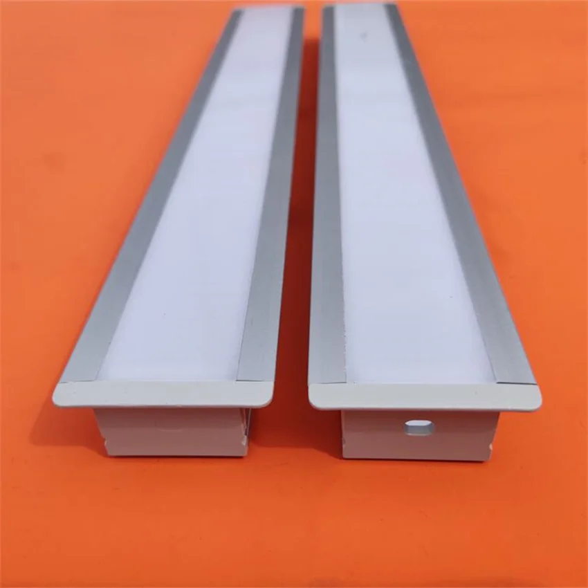 

1m/pcs big size Recessed aluminum profile for led strips light with milky white or black PC cover ,end caps , mounting clips