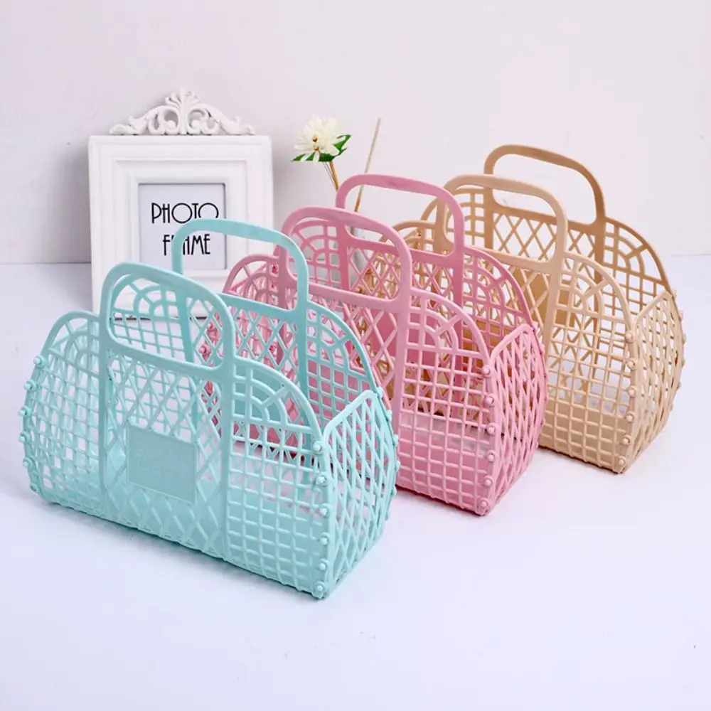 Large Capacity Gift Tote Bags Hollow Plastic Shower Basket Bridesmaid Bags Home