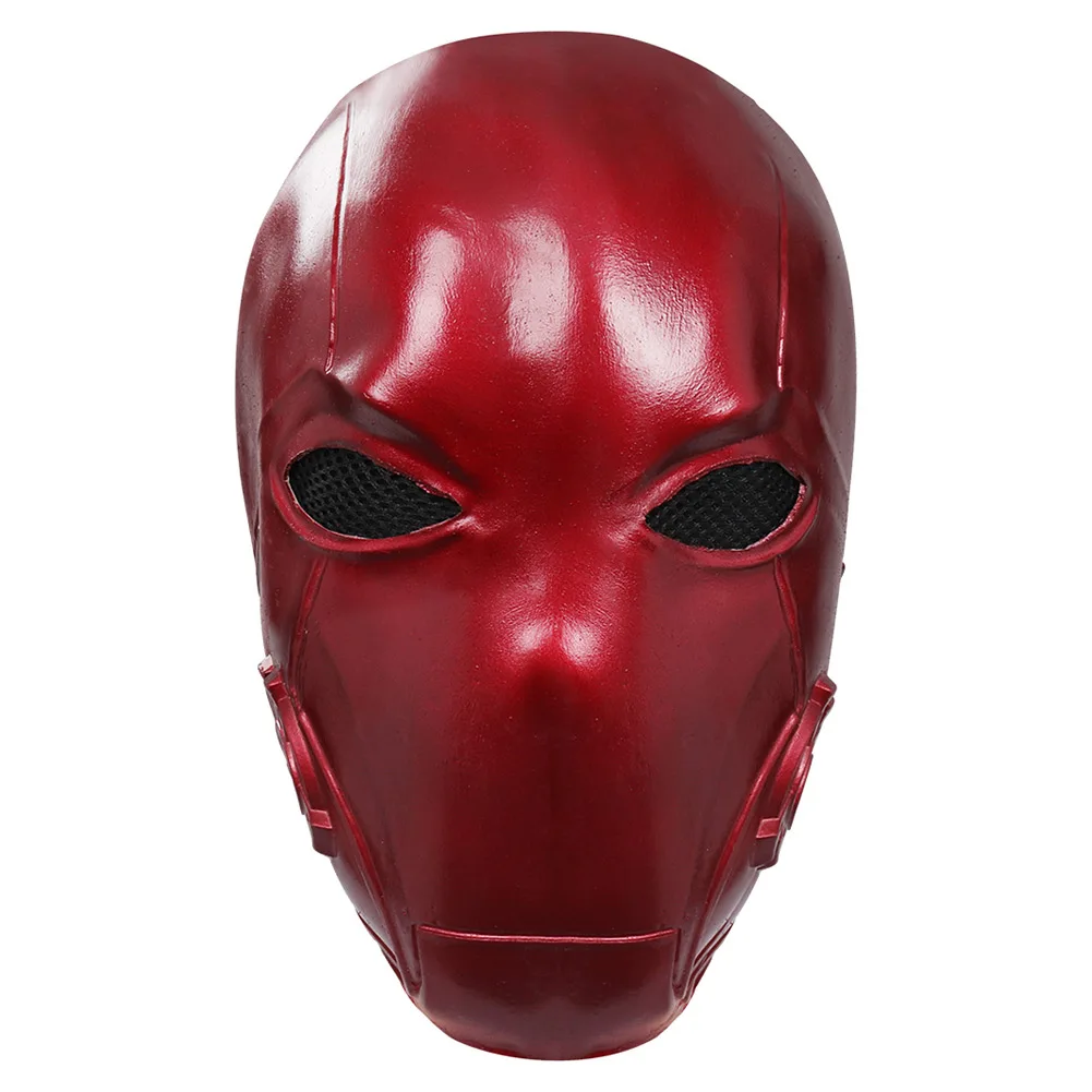 Red Hood Jason Todd Mask Cosplay Latex Masks Helmet Masquerade Adult