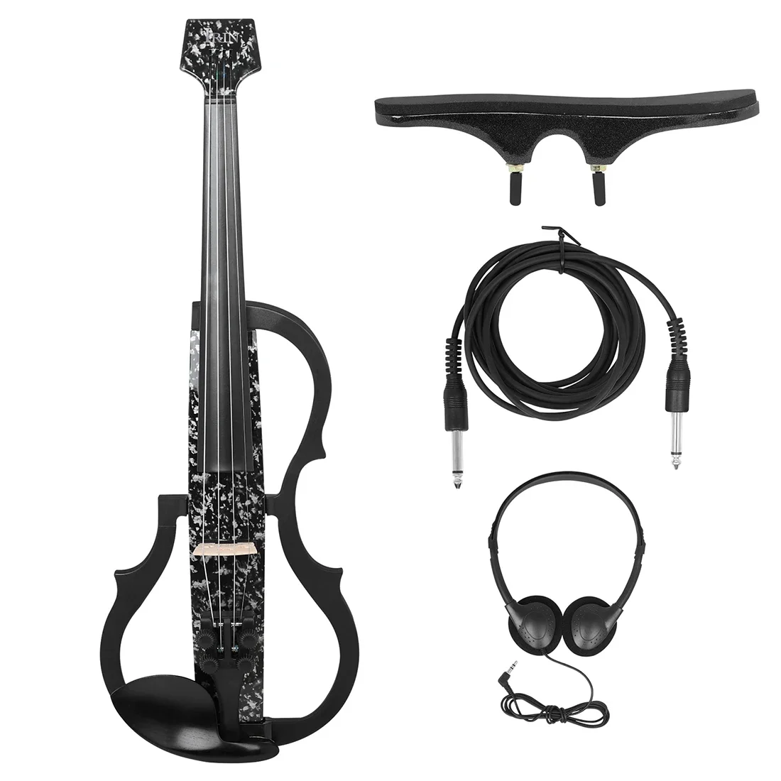 IRIN 4/4 Violin Silent Smart Electric Violin Professional Stringed Instrument Shoulder Rest Headphones Accessories