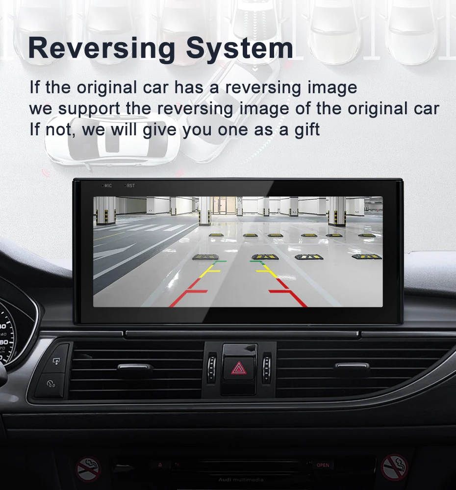 Android 14 12.3inch Wireless CarPlay Auto For AUDI 2012-2018 Year A6 A7 C7 S6 S7