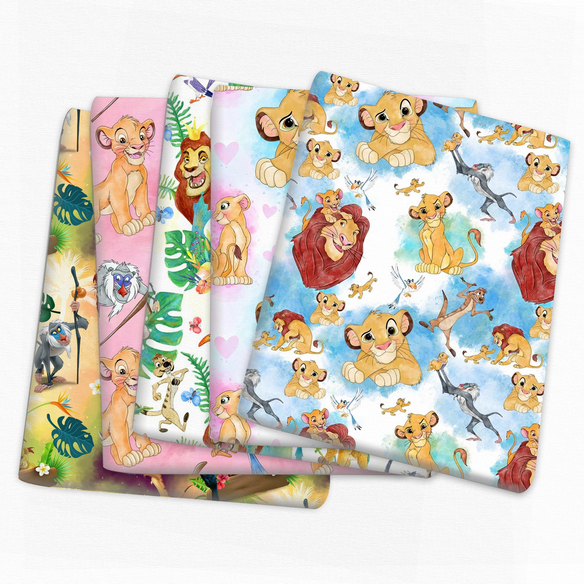 

Ткань «Король Лев» Disney, 50*145 см, полиэстер, 100% хлопок, ткань для шитья, квилтинга, материал для рукоделия «сделай сам», рукоделие