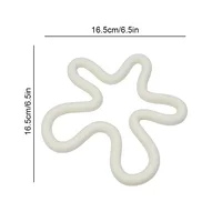 Irregular Silicone Table Mat Geometrical Heat Resistant Drink Cup Coasters Non-slip Pot Holder Placemat Kitchen Pan Pads 6