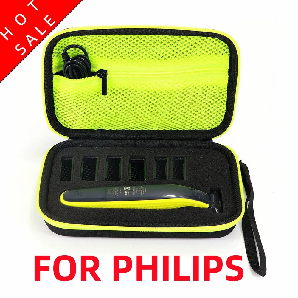 Hard Case Trimmer Shaver Pouch Travel Organizer Carrying Bag for philips Norelco One Blade QP2520/90 QP2520/70 QP2630/70 2pcs trimmer shaver beard comb for philips bt405 bt3200 qt3300 qt4000 qt4005 qt4008 xa4003 qt4012 qt4013 qt4015 qt4018