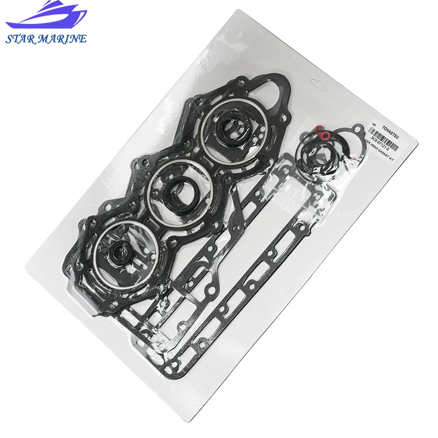 3C8-87121-0 토하츠 닛산 2T 40HP 50HP NS40D2 NS50D2 선외기 엔진용 파워 헤드 가스켓 키트
